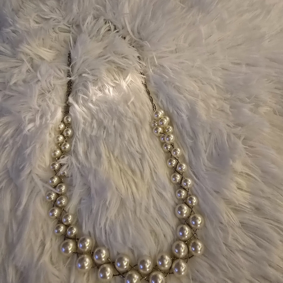 Vintage faux pearl necklace - Picture 3 of 8
